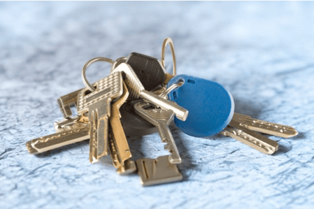 keys on a counter represent Cost Control