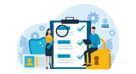 Risk Visibility graphic to illustrate SecurityRecords being instant audit readiness 