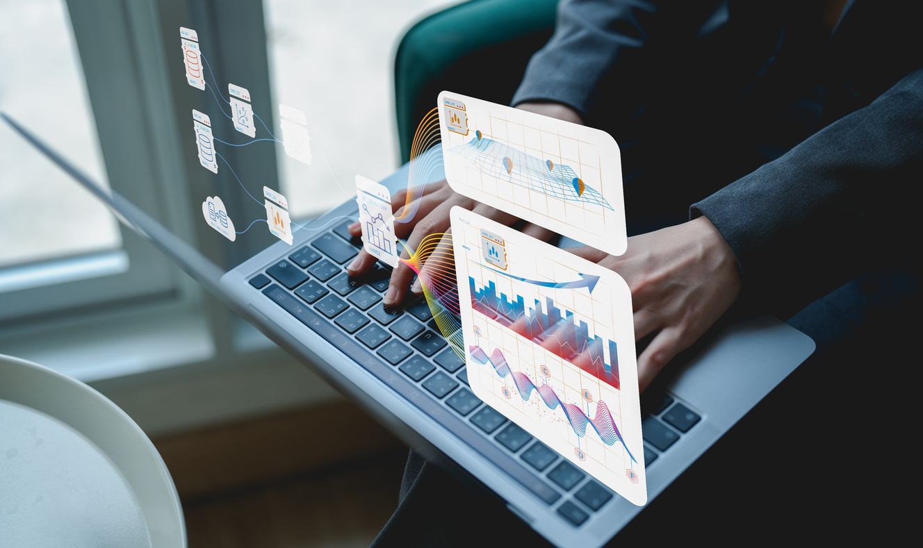  Centralized credential management dashboards shown on a laptop screen